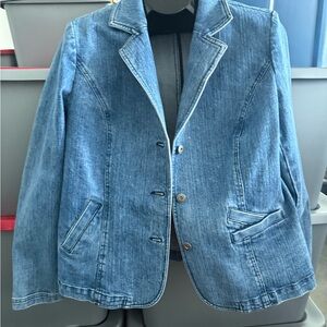 Blue Denim Blazer Jacket p59